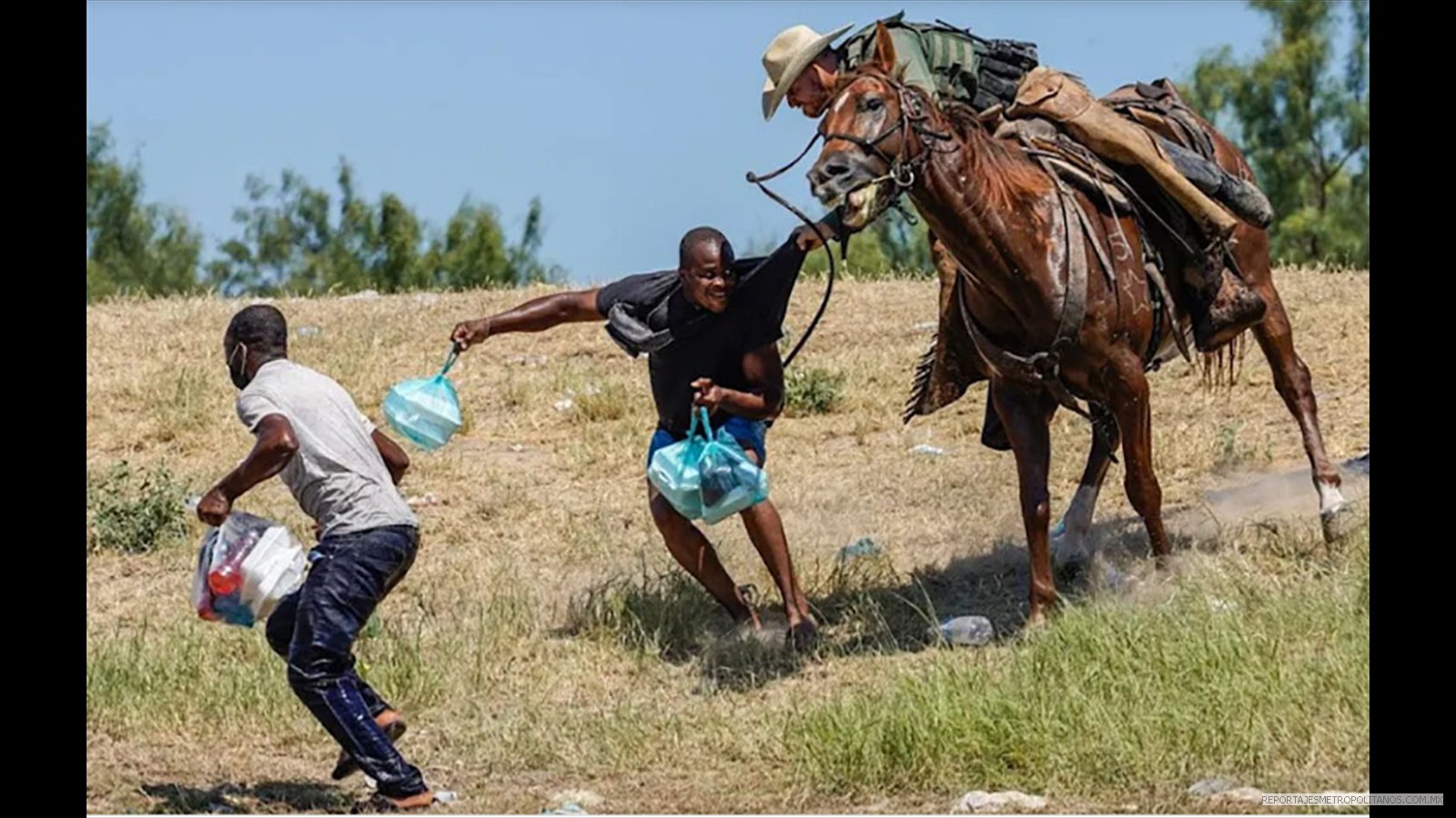 PATRULLA FRONTERIZA DA TRATO DE ESCLAVOS A MIGRANTES HAITIANOS