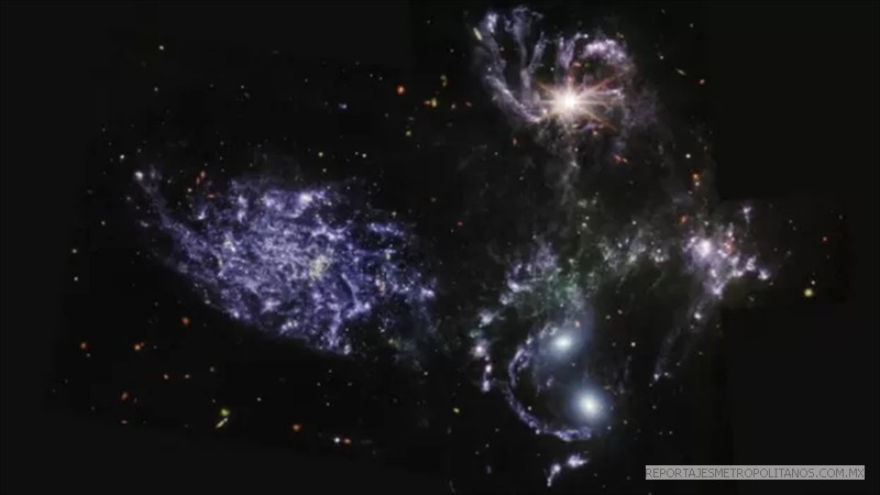 A unos 290 millones de años luz de distancia, el Quinteto de Stephan esta  en la constelación de Pegaso.
