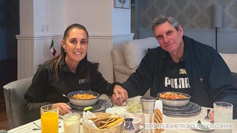 SHEINBAUM Y SU ESPOSO 