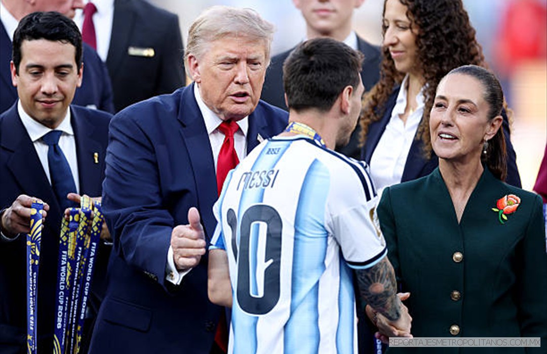 SHEINBAUM FELICITA A LIONEL MESSI