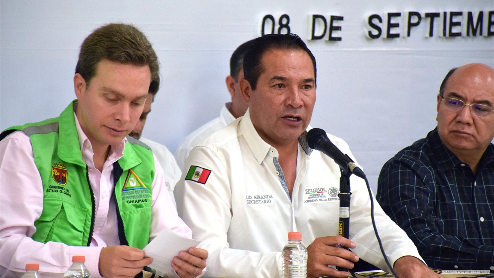 TITULAR DE SEDESOL ATIENDE CHIAPAS