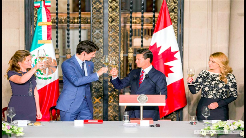 TRUDEAU Y PEÑA NIETO COINCIDEN EN DEFENDER EL TLCAN

