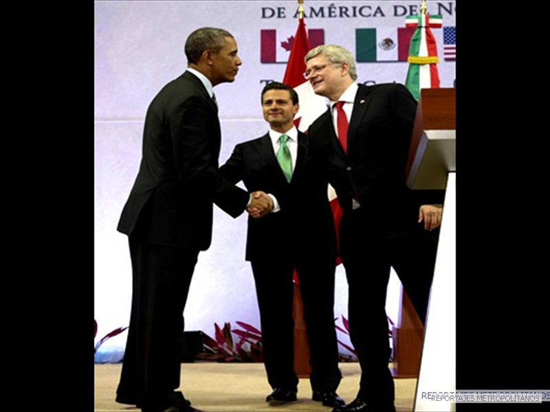 MEXICO SE ENCAMINA A SER UNA POTENCIA MUNDIAL: OBAMA Y HARPER